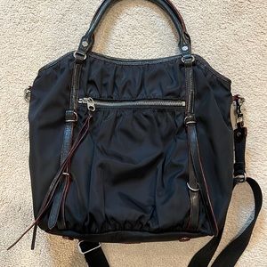 MZ Wallace Bedford Bianca moto black crossbody bag